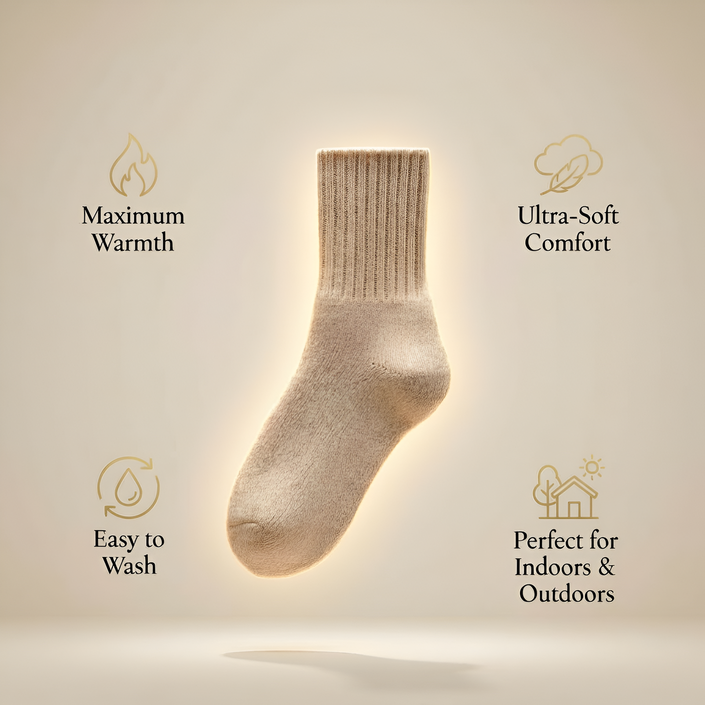 Women’s Winter Thick Wool Socks – Warm, Soft, Breathable (1–5 Pairs)